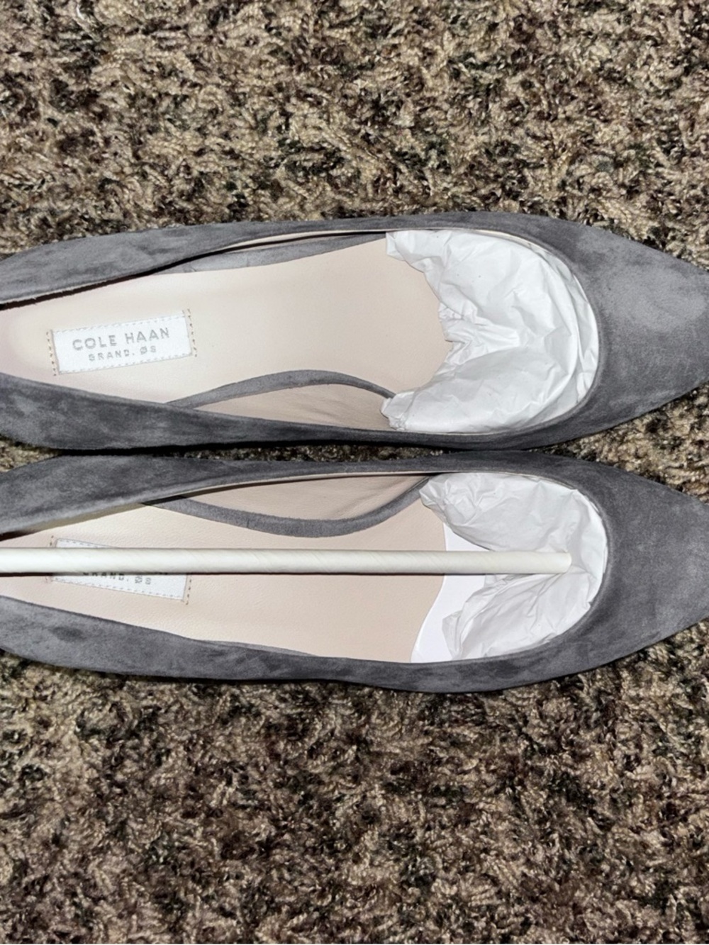 Cole Haan Women's Vesta Pump 45MM Stormcloud Suede Style W09749 Size 6 - Picture 5 of 7